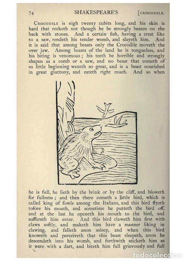 Collectionnisme de Revues et Journaux: Reproducci&oacute;n/Reproduction 5999145974: Natural history in Shakespeare's time London :E. Stock,1896 -