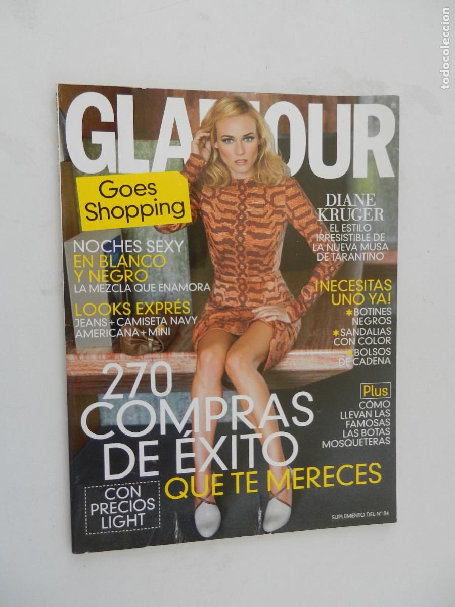 Colecionismo de Revistas e Jornais: GLAMOUR - SUPLEMENTO DE LA REVISTA N&ordm; 84 - OCTUBRE 2009 - LOOKS EXPRES, DIANE KRUGER ...