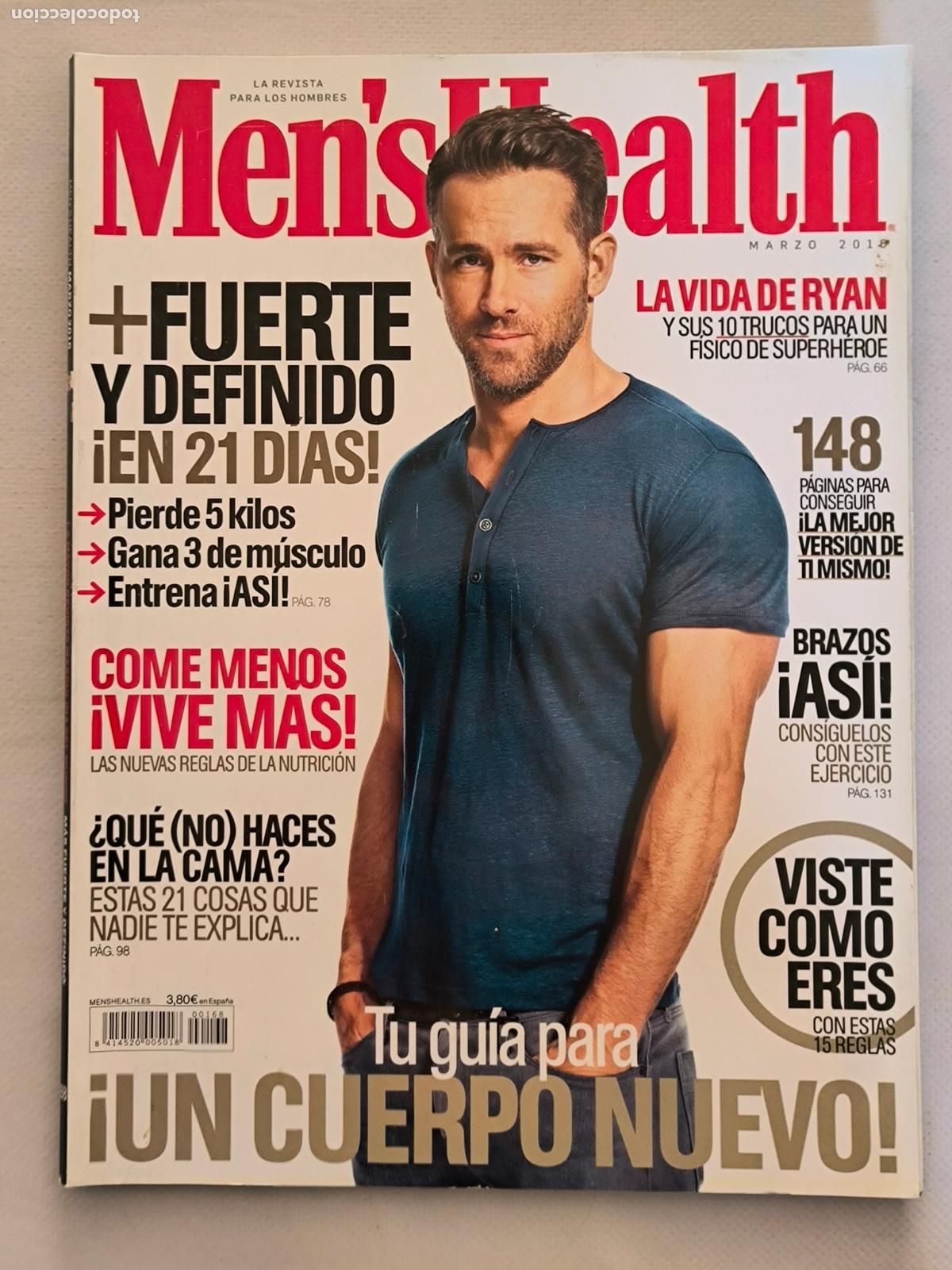 Coleccionismo de Revistas y Peri&oacute;dicos: MEN'S HEALTH N&ordm; 168 - MARZO 2016 - LA MAYOR REVISTA MASCULINA DEL MUNDO (250)