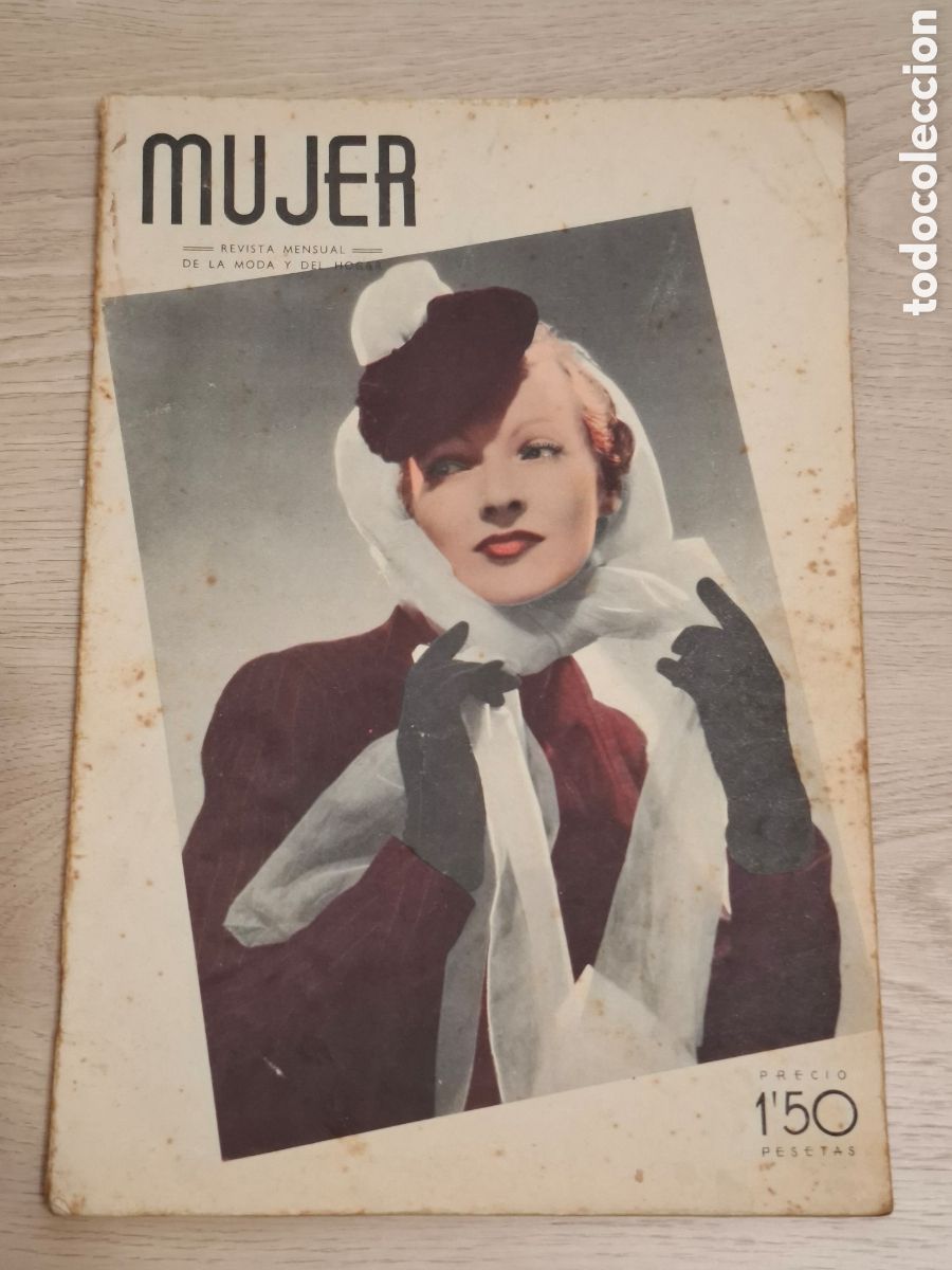 Coleccionismo de Revistas y Peri&oacute;dicos: Mujer, revista mensual de la moda y el hogar, junio 1939, director Baldrich, Bette Davis