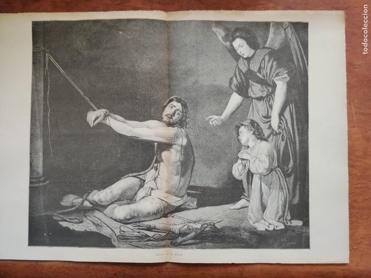 Colecionismo de Revistas e Jornais: CRISTO EN EL PILAR ADORACION CRUZ VIERNES SANTO JESUS JERUSALEN PADRE ETERNO REVISTA A&Ntilde;O 1887