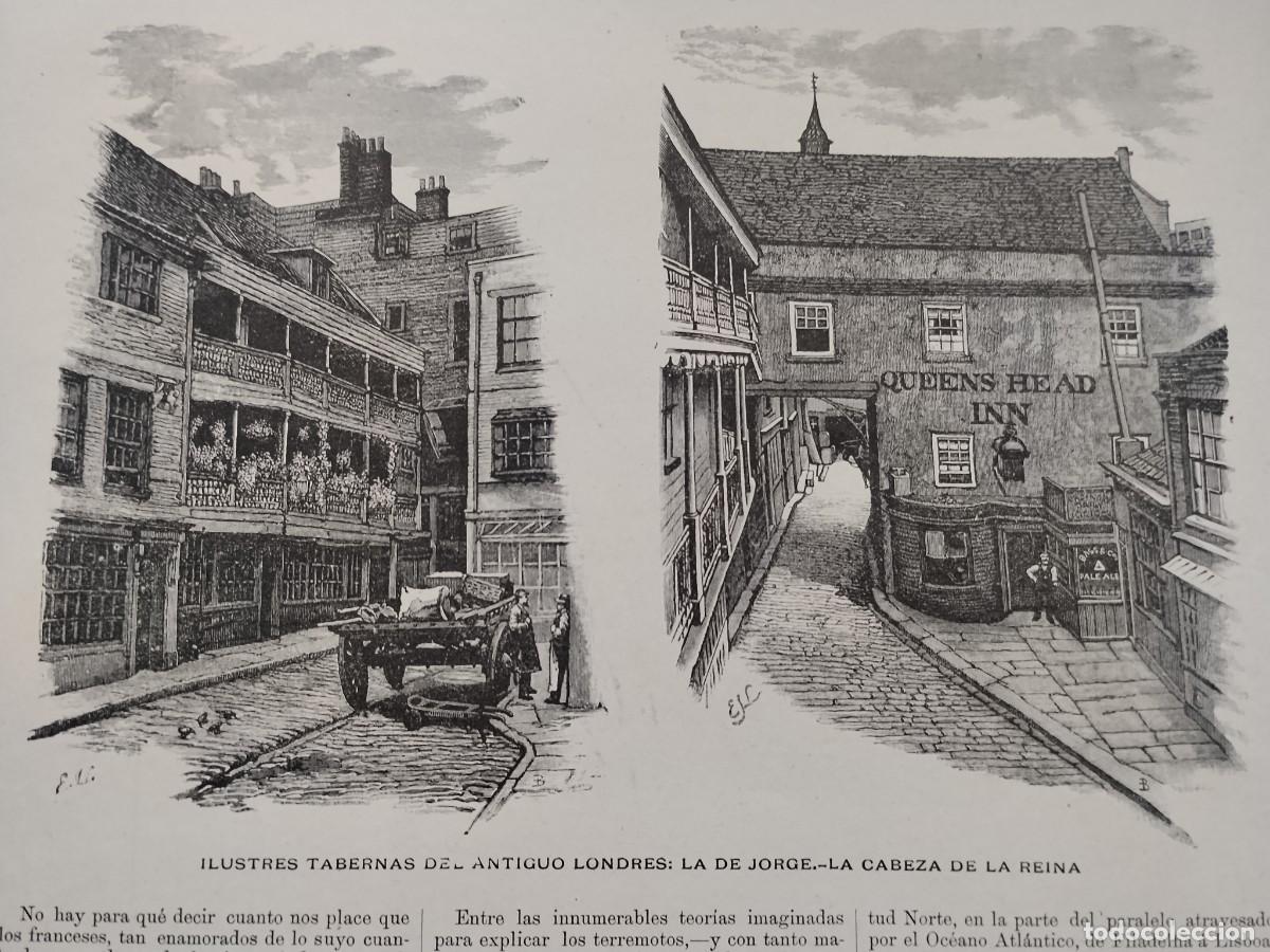 Colecionismo de Revistas e Jornais: ILUSTRES TABERNAS DEL ANTIGUO LONDRES PALACIO EXPOSICION NACIONAL MADRID BELLEZA DE GRATZ A&Ntilde;O 1887
