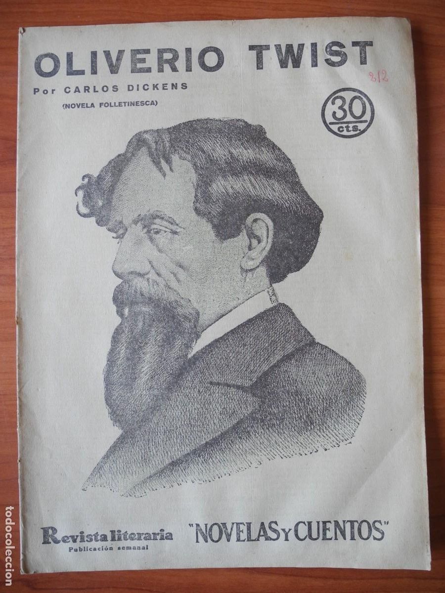 Colecionismo de Revistas e Jornais: Oliverio Twist. Carlos Dickens. Revista literaria n. 212 Enero 1933