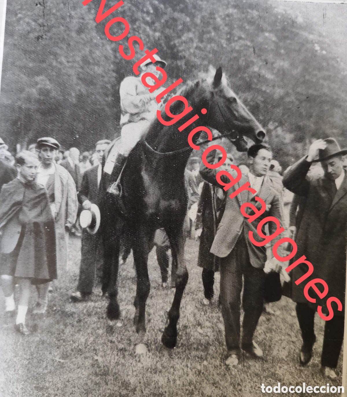 Collection Magazines and Newspapers: Aranjuez hip&oacute;dromo Legamerejo caballo Bolivar ganador foto revista princ siglo XX 192B