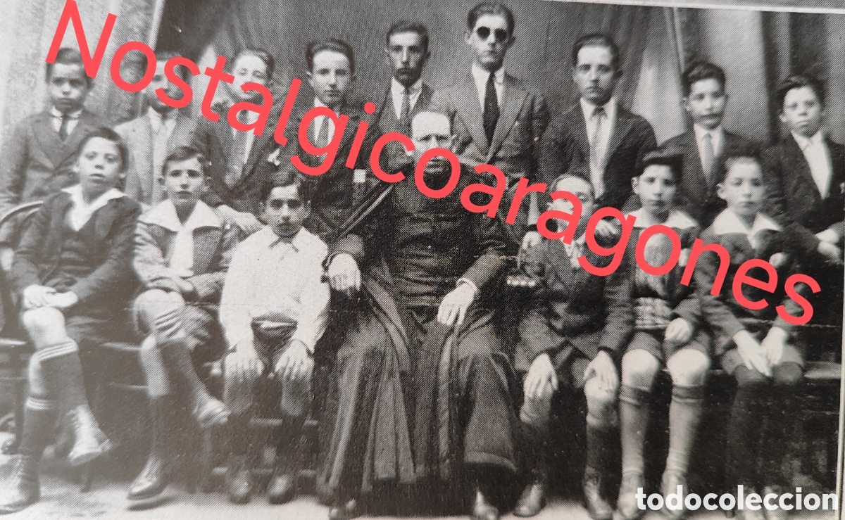 Collezionismo di Riviste e Giornali: Soria alumnos Sagrada Familia con Jose de P fundador foto revista princ siglo XX 192B