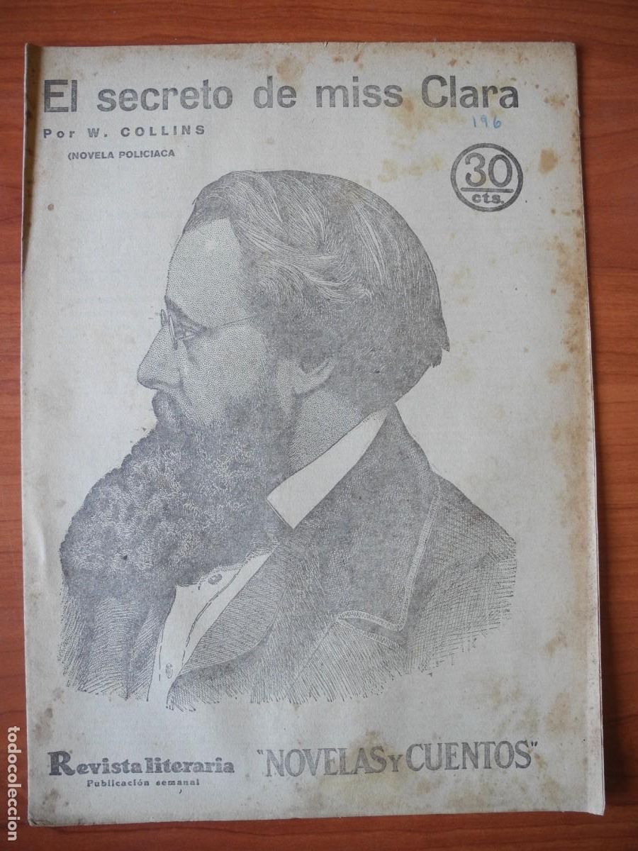 Coleccionismo de Revistas y Peri&oacute;dicos: El secreto de miss Clara. W. Collins. Revista literaria n. 195 Octubre 1932