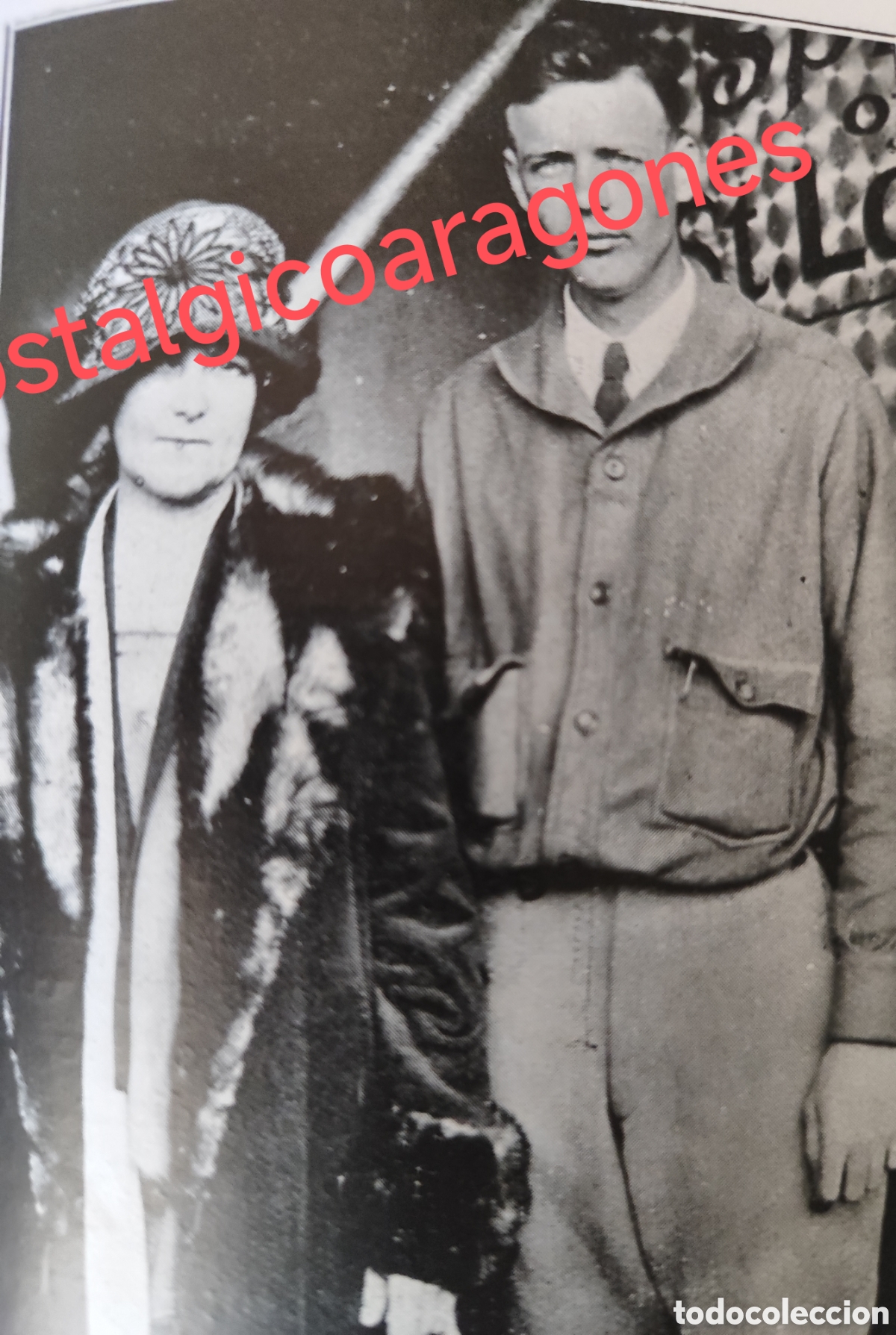 Coleccionismo de Revistas y Peri&oacute;dicos: aviador Lindgbergh con un su madre partida NYork foto revista princ siglo XX 192B