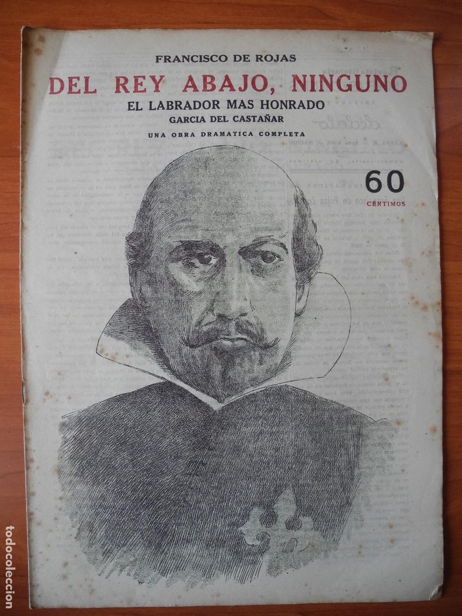 Collezionismo di Riviste e Giornali: Del rey abajo, ninguno. Francisco de Rojas. Novelas y Cuentos. Ed. D&eacute;dalo