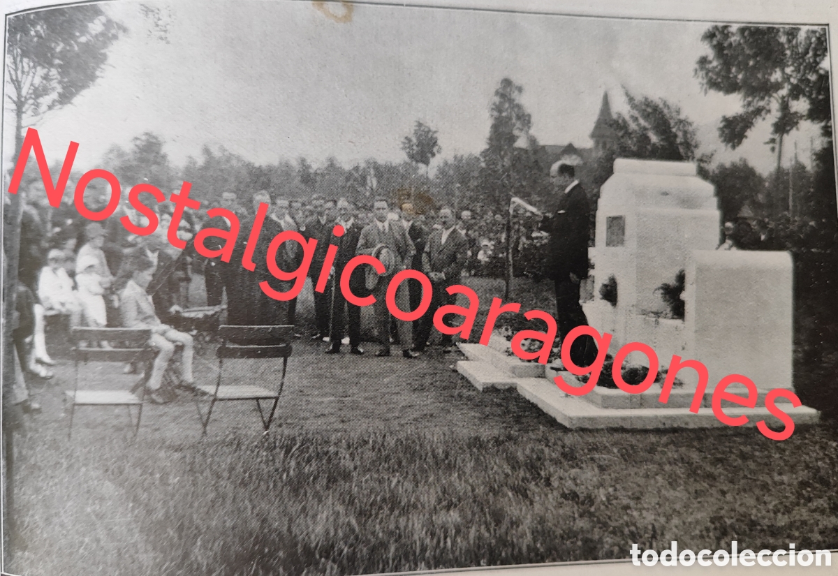 Collection Magazines and Newspapers: Bilbao monumento Adolfo Guiard foto revista princ siglo XX 192B