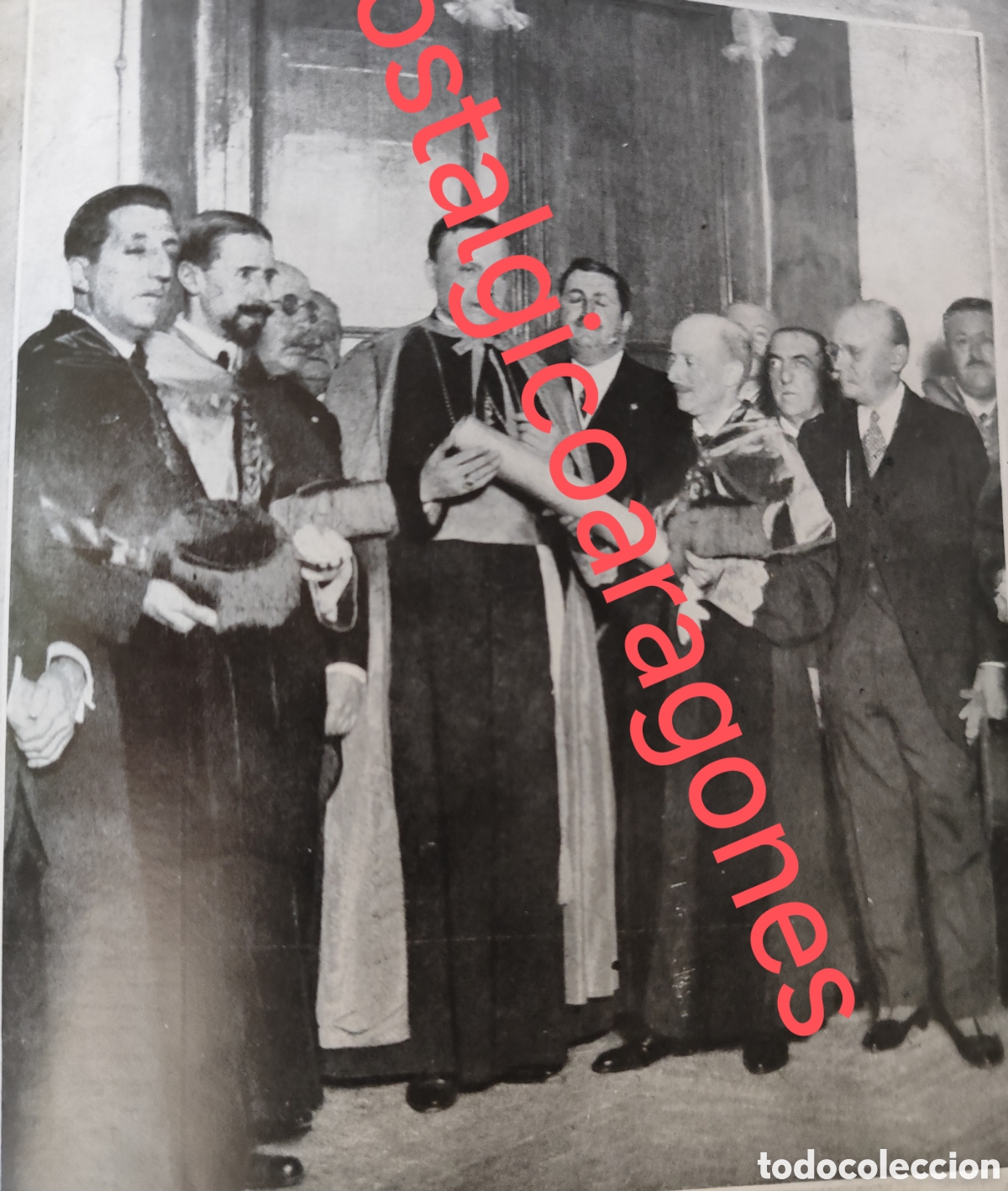 Coleccionismo de Revistas y Peri&oacute;dicos: ministro Sr Callejo homenaje Nuncio foto revista princ siglo XX 192B