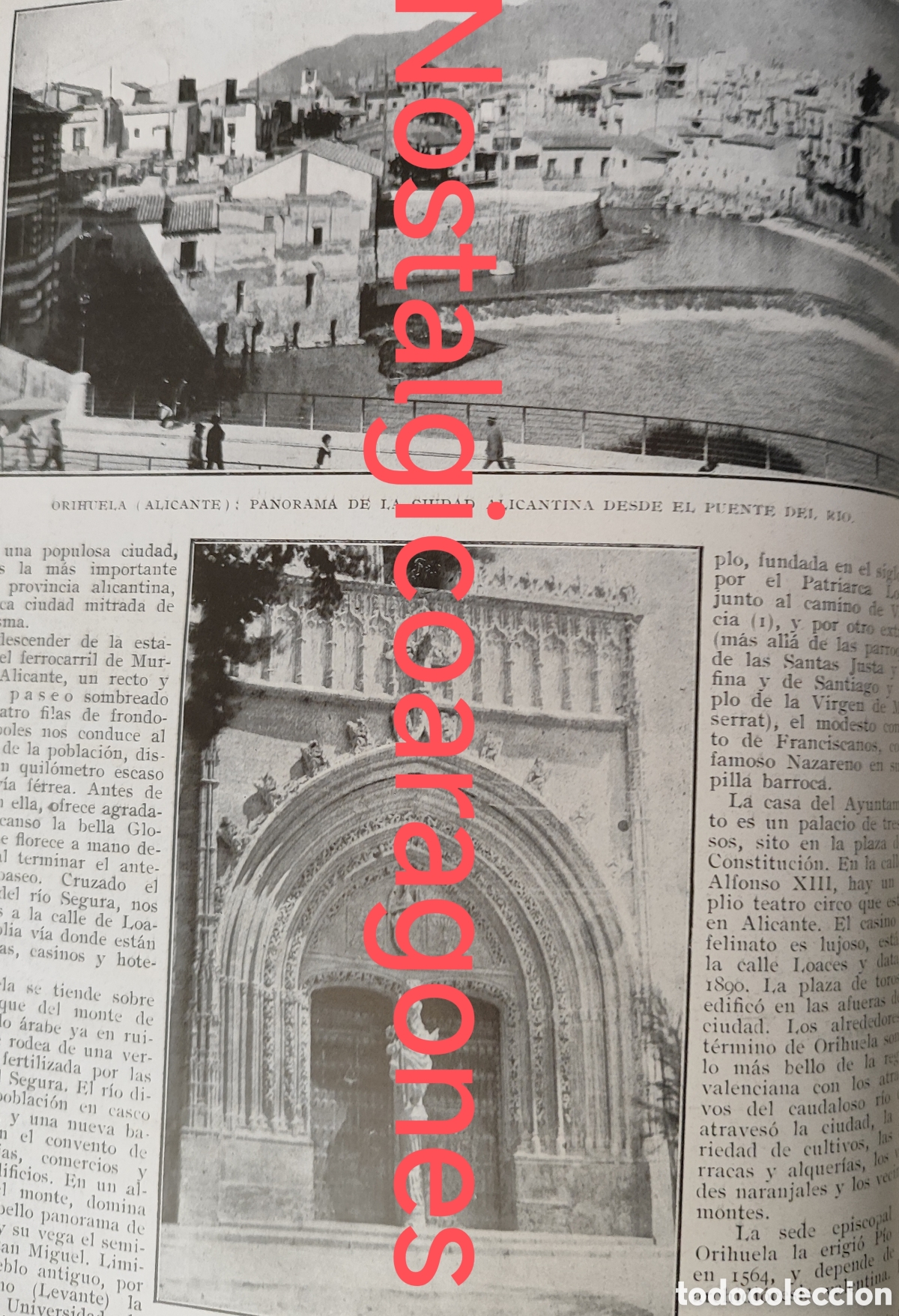 Coleccionismo de Revistas y Peri&oacute;dicos: Orihuela Alicante reportaje foto revista princ siglo XX 192B