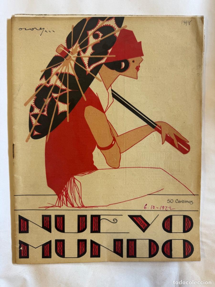 Coleccionismo de Revistas y Peri&oacute;dicos: Revista Nuevo Mundo, A&ntilde;o 1922, Juan Belmonte, Automovilismo Italia, Falange
