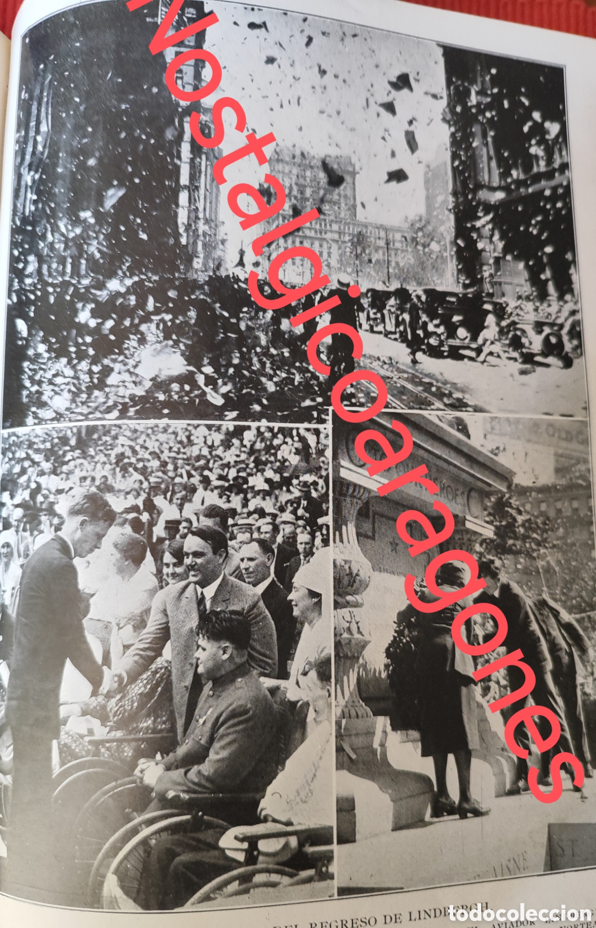 Collection Magazines and Newspapers: aviaci&oacute;n Lindbergh recibido N York foto revista princ siglo XX 192B