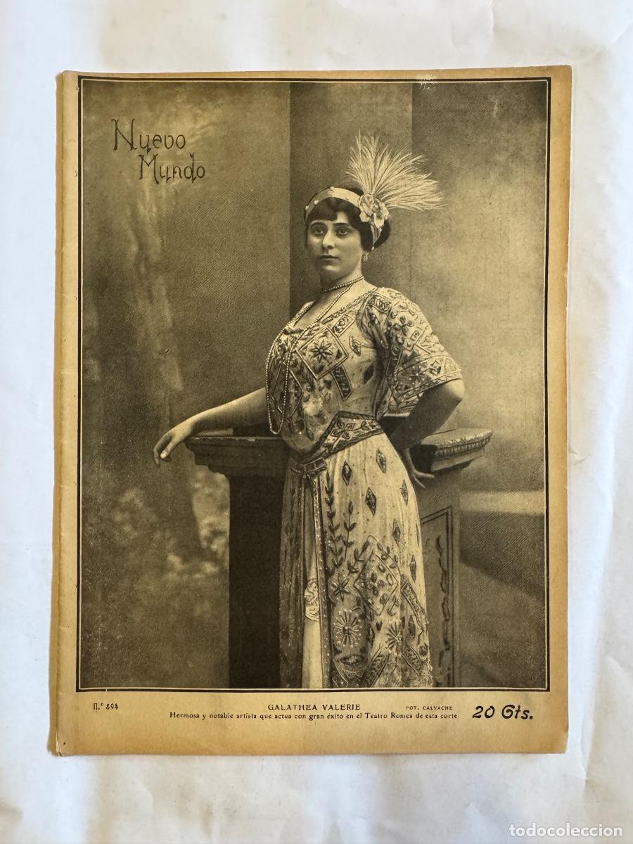 Coleccionismo de Revistas y Peri&oacute;dicos: Revista Nuevo Mundo, A&ntilde;o 1911, Boda Gallito e Imperio, Mediterraneo, La Sierra