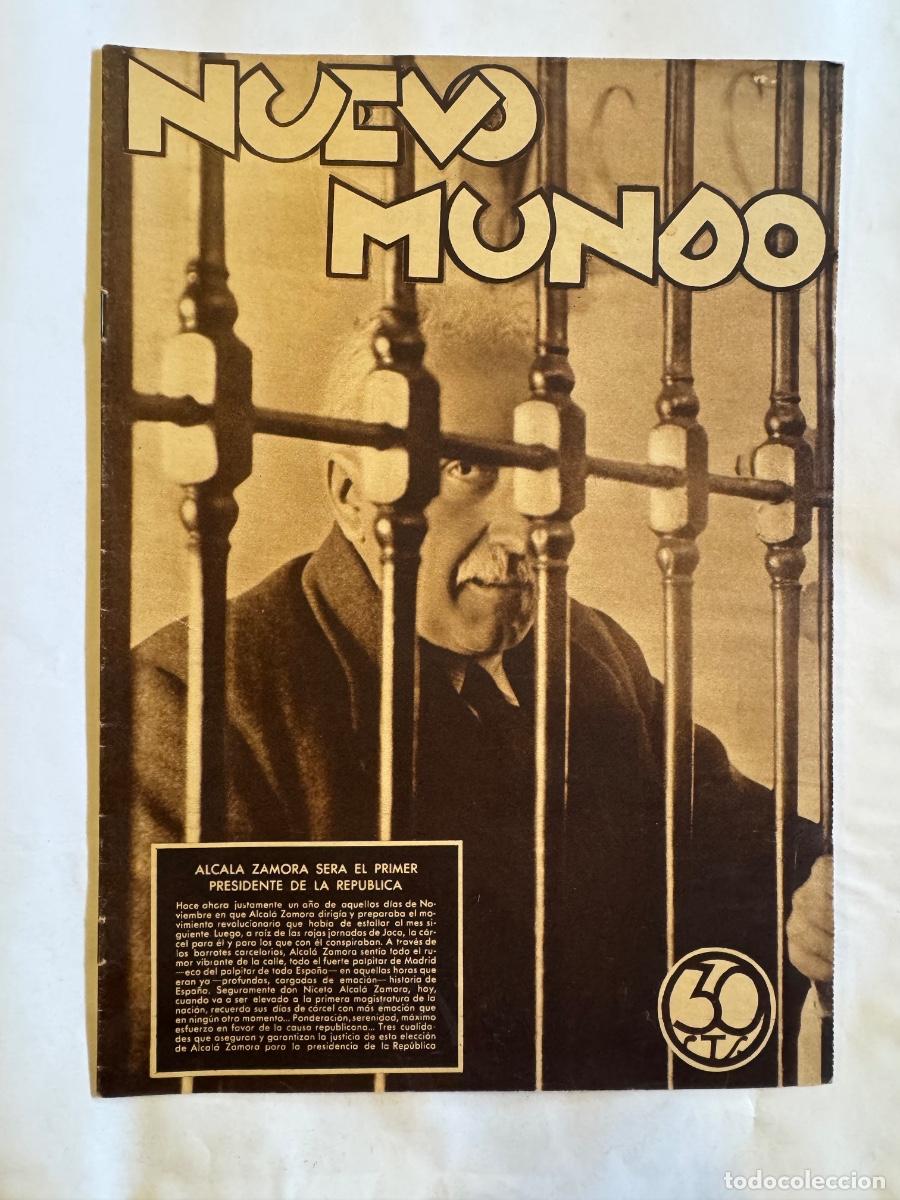 Coleccionismo de Revistas y Peri&oacute;dicos: Revista Nuevo Mundo, A&ntilde;o 1931, Alcala Zamora, Santander, Vizcaya