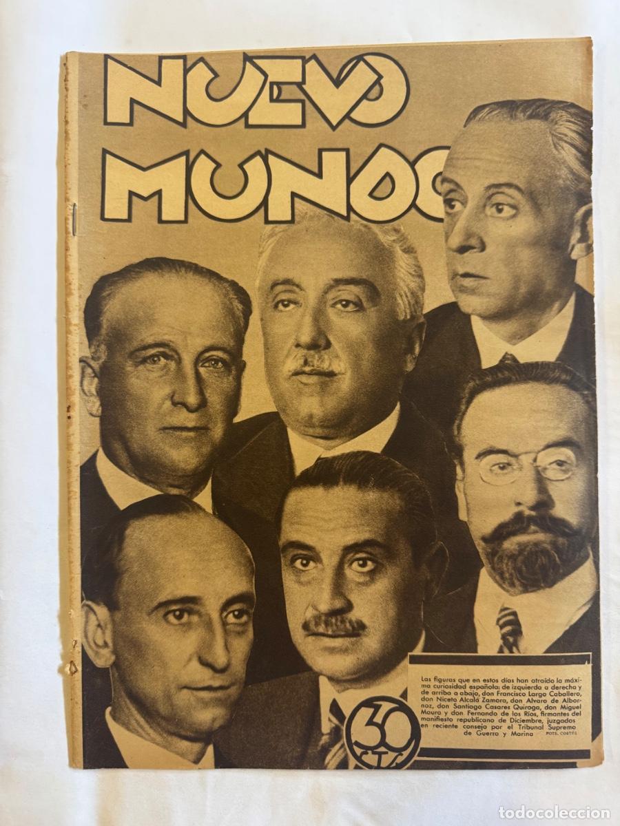 Coleccionismo de Revistas y Peri&oacute;dicos: Revista Nuevo Mundo, A&ntilde;o 1931, Alcala Zamora, Rey Espa&ntilde;a, Londres, Valladolid