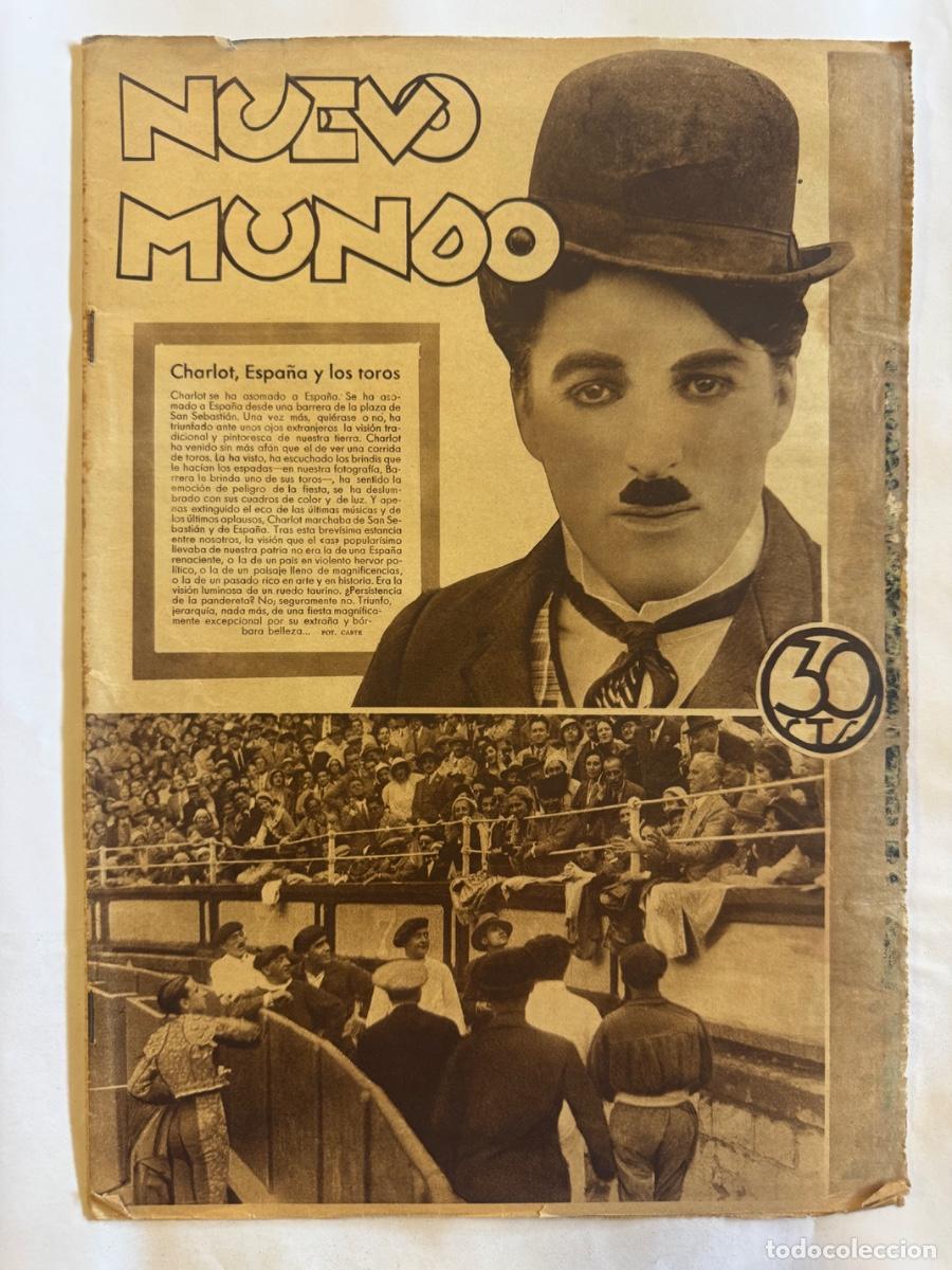Coleccionismo de Revistas y Peri&oacute;dicos: Revista Nuevo Mundo, A&ntilde;o 1931, Charlot, Salamanca, Cadiz, Granada
