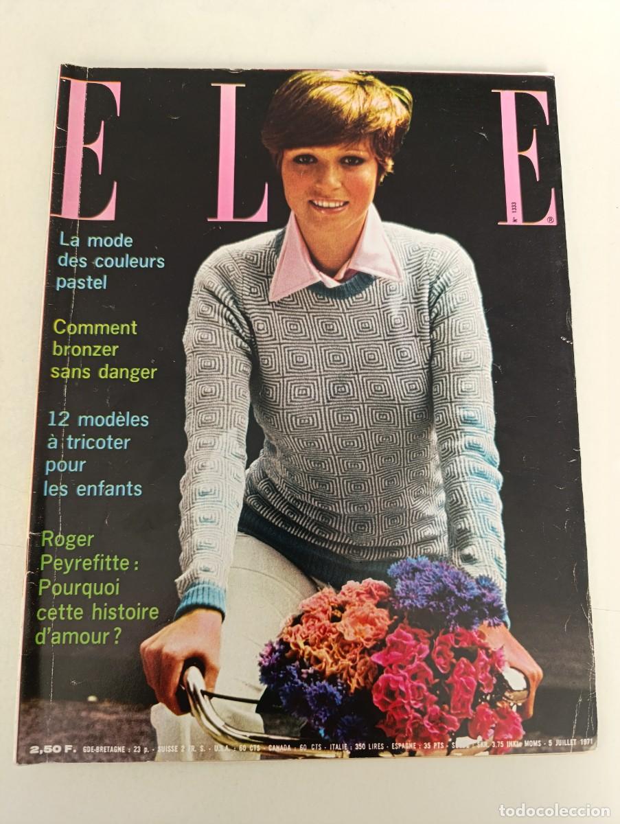 Sammeln von Zeitschriften und Zeitungen: Revista ELLE 1333 Roger Peyrefitte Marcelle Auclair Nicolas Sch&ouml;ffer Alain Delon Orson Welles MODA