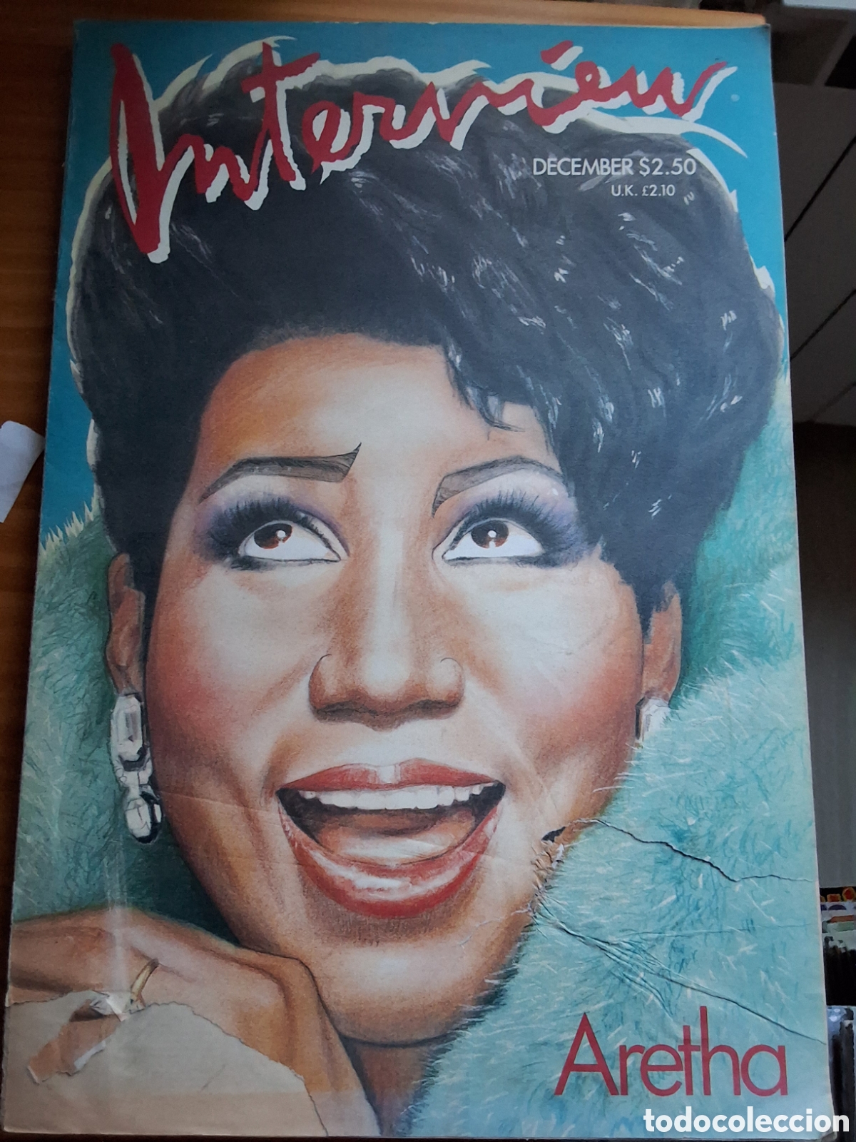 Sammeln von Zeitschriften und Zeitungen: Interview revista actualidad moda americana a&ntilde;o 1986/12 portada Aretha Franklin