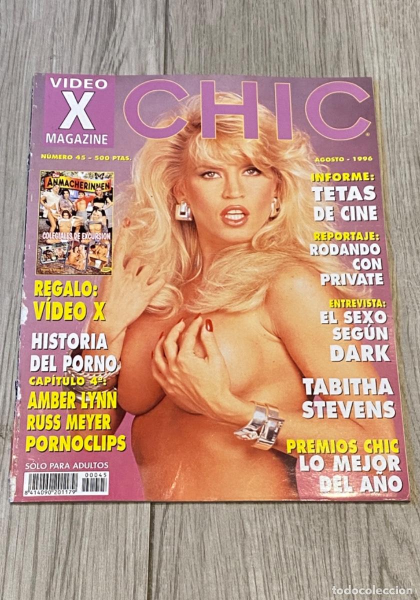 Coleccionismo de Revistas y Peri&oacute;dicos: CHIC V&Iacute;DEO X 45 - Cover: AMBER LYNN, STEPHANIE SWIFT, TABITHA STEVENS, APRIL DIAMOND, IVY CRYSTAL