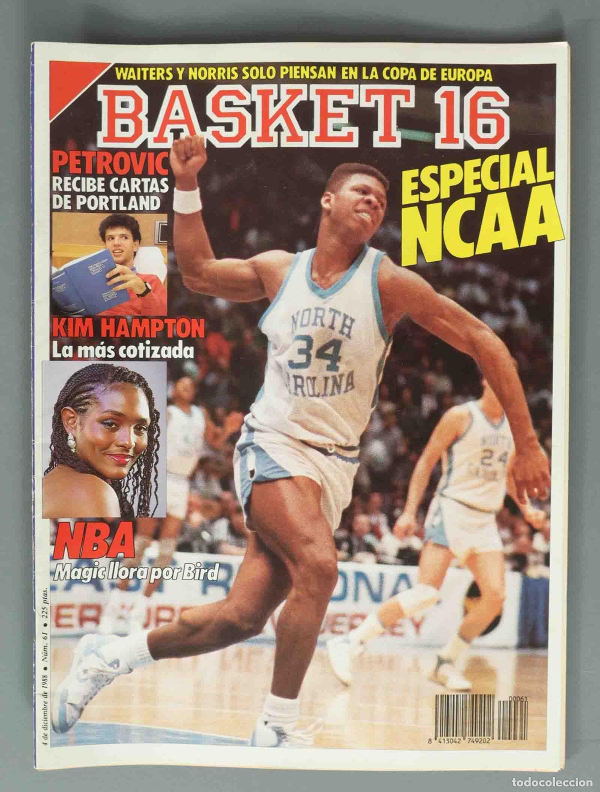 Coleccionismo de Revistas y Peri&oacute;dicos: BASKET 16. N&ordm; 61. 4 DICIEMBRE 1988. ESPECIAL NCAA.