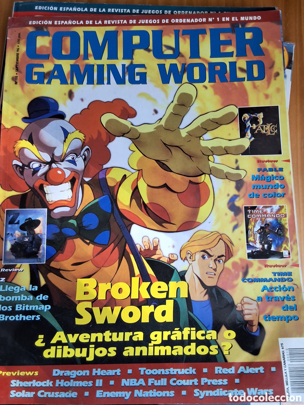 Coleccionismo de Revistas y Peri&oacute;dicos: Computer gaming world revista juegos n&uacute;mero 10 a&ntilde;o 1996/9