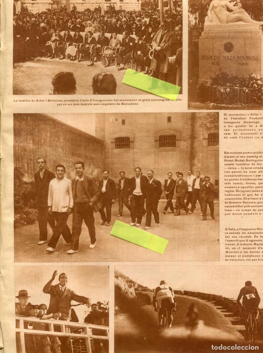 Coleccionismo de Revistas y Peri&oacute;dicos: REVISTA ENTERA A&Ntilde;O 1929 ARTICULO CON FOTO DEL PINTOR DIBUJANTE HELIOS GOMEZ EN LA CARCEL BARCELONA
