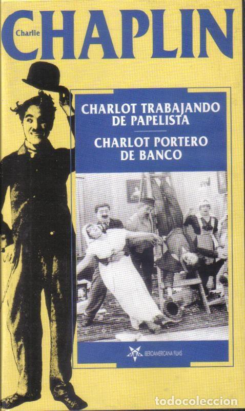 Coleccionismo de Revistas y Peri&oacute;dicos: Pelicula VHS: Chaplin: Charlot trabajando de papelista / Charlot portero de banco - Varios