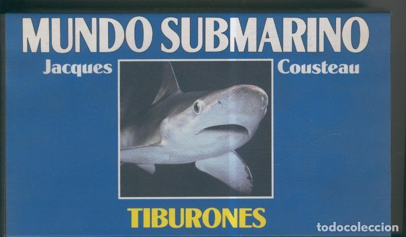 Collezionismo di Riviste e Giornali: Video VHS: Jacques Cousteau: Mundo Submarino numero 01: Tiburones - Varios