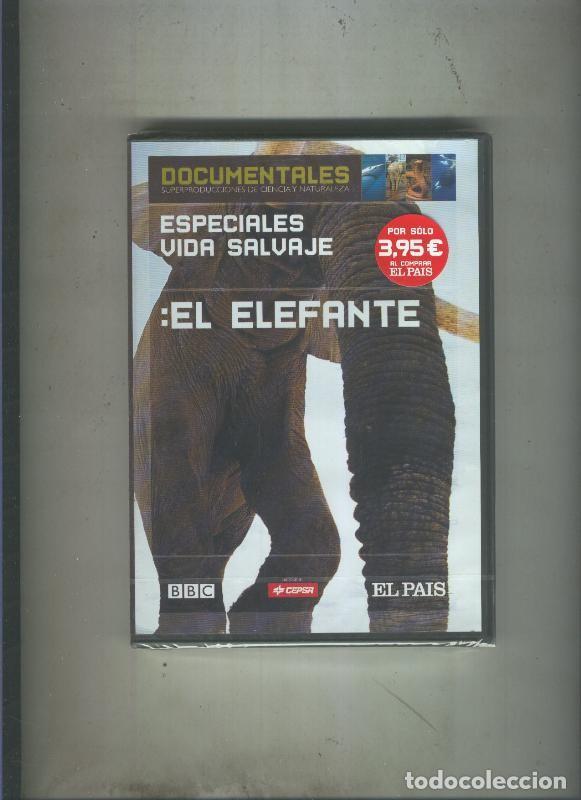 Collezionismo di Riviste e Giornali: Pelicula DVD: El Pais Documentales: Vida Salvaje: El elefante - Varios