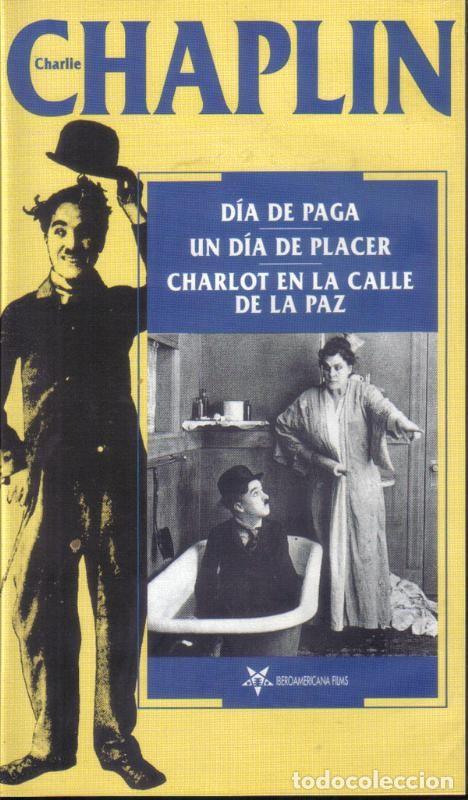 Colecionismo de Revistas e Jornais: Pelicula VHS: Chaplin: Dia de paga / Dia de placer / Charlot en la calle de la paz - Varios