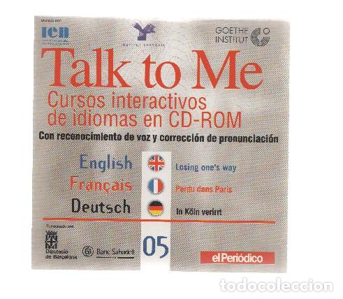 Coleccionismo de Revistas y Peri&oacute;dicos: CD-Rom: Curse de Idiomas TALK TO ME Numero 05: Losing one,s way - Instituto de Estudios Norteamerica