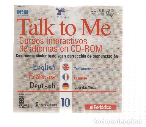 Colecionismo de Revistas e Jornais: CD-Rom: Curse de Idiomas TALK TO ME Numero 10: The weather - Instituto de Estudios Norteamericanos