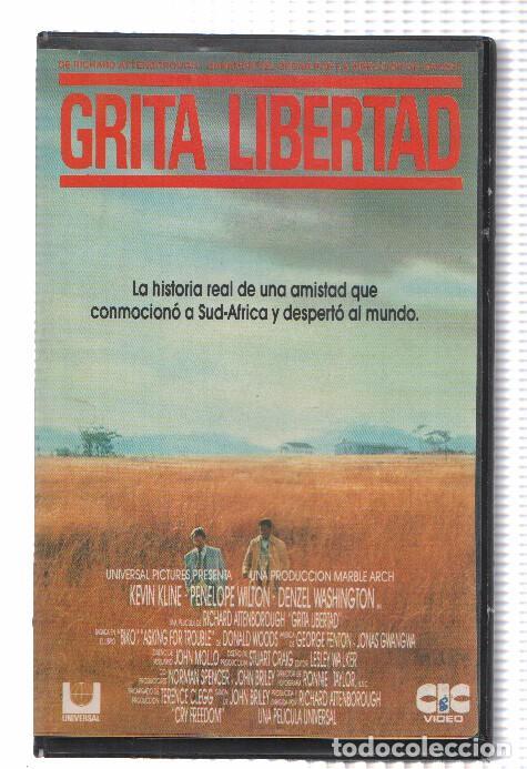 Coleccionismo de Revistas y Peri&oacute;dicos: Cine VHS: GRITA LIBERTAD - Kevin Kline, Penelope Wilton - Richard Attenborough