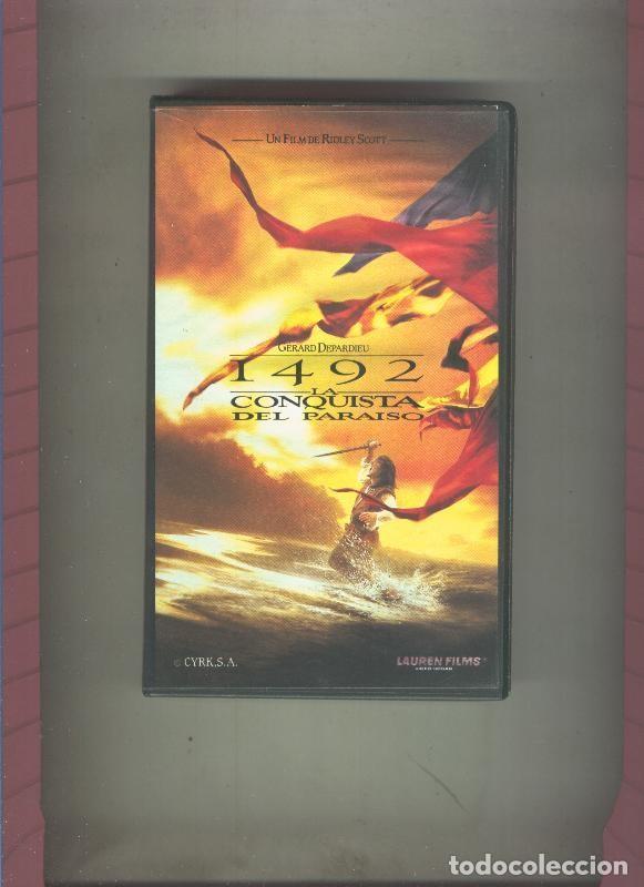 Collectionnisme de Revues et Journaux: Video VHS: 1492 la conquista del paraiso (Gerard Depardieu) - Varios