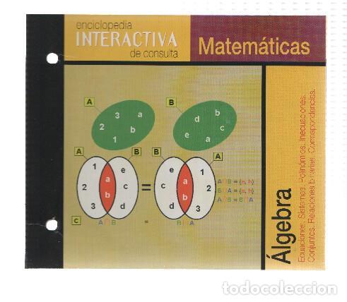 Collection Magazines and Newspapers: CD-Rom: ALGEBRA: Ciencias experimentales (Enciclopedia Interactiva de Consulta de EL PERIODICO) - Le