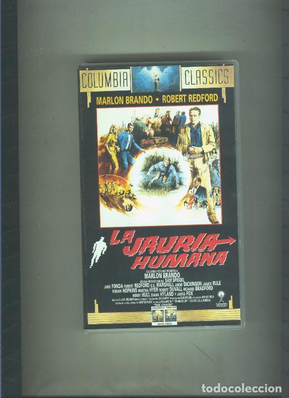 Coleccionismo de Revistas y Peri&oacute;dicos: Video VHS: La jauria humana (Marlon Brando - Robert Redford) - Varios