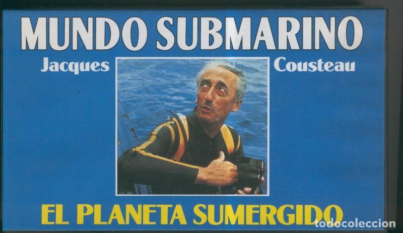 Collezionismo di Riviste e Giornali: Video VHS: Jacques Cousteau: Mundo Submarino numero 12: el planeta sumergido - Varios