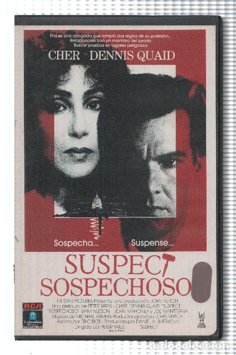 Collezionismo di Riviste e Giornali: VHS-Cine: SOSPECHOSO - Cher, Dennis Quaid - Peter Yates