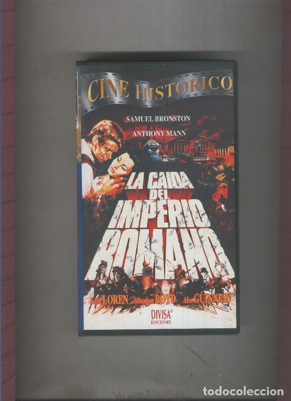 Coleccionismo de Revistas y Peri&oacute;dicos: Video VHS: La caida del imperio romano con Samuel Bronston, Sofia Loren - Varios