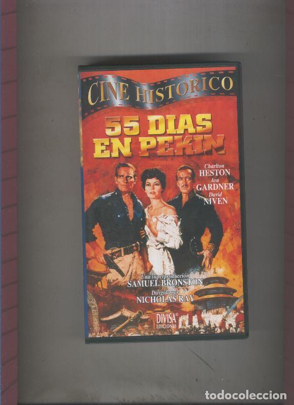Collezionismo di Riviste e Giornali: Video VHS: 55 Dias en Pekin con Charlton Heston y Ava Gardner - Varios