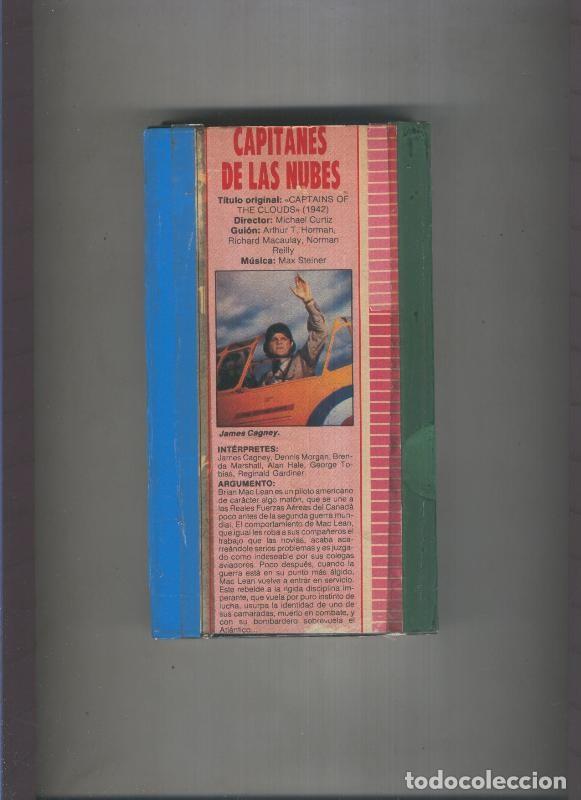 Collezionismo di Riviste e Giornali: Video VHS: Capitanes de las nubes con James Gagney, Denni Morgan - Varios