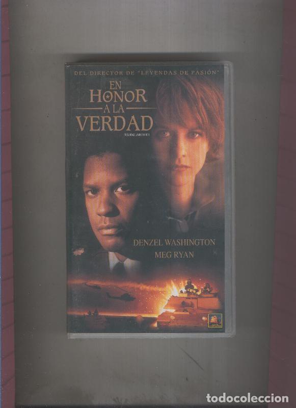 Sammeln von Zeitschriften und Zeitungen: Video VHS: En honor a la verdad con Denzel Washington y Meg Ryan - Varios
