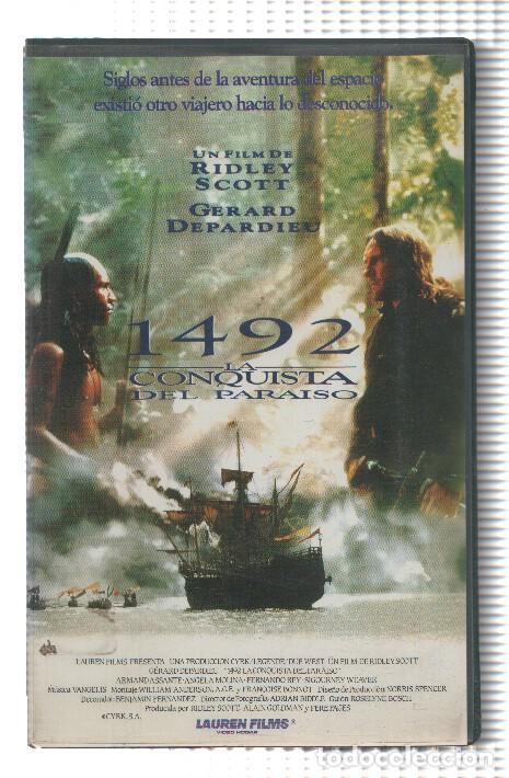 Sammeln von Zeitschriften und Zeitungen: VHS-Cine: 1492, LA CONQUISTA DEL PARAISO - Gerard Depardieu (Lauren 1993) - Ridley Scott