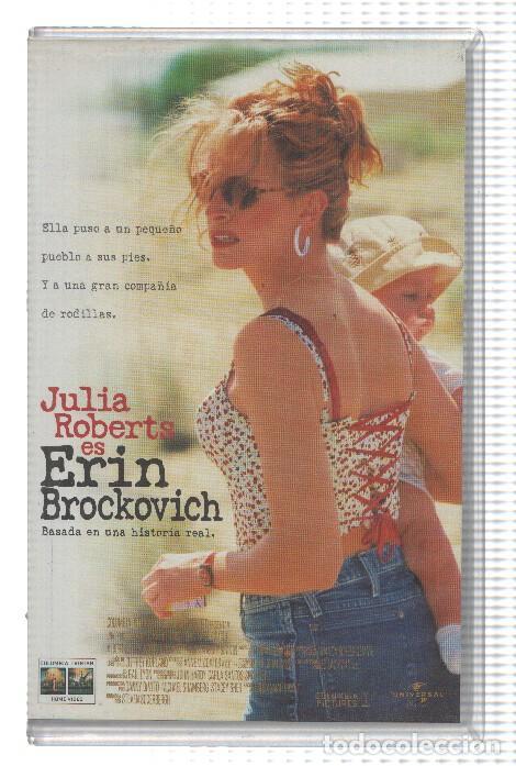 Collectionnisme de Revues et Journaux: VHS-Cine: ERIN BROCKOVICH - Julia Roberts (Columbia 2000) - Steven Soderbergh