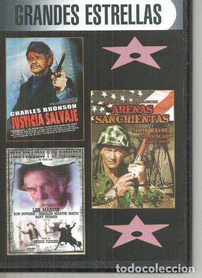 Collection Magazines and Newspapers: DVD: Grandes Estrellas: Justicia Salvaje, Arenas sangrientas, Tres forajidos y un pistolero