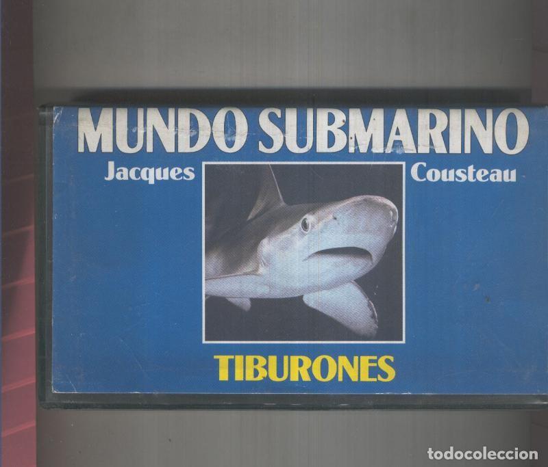 Coleccionismo de Revistas y Peri&oacute;dicos: Video VHS: Jacques Cousteau: Mundo Submarino numero 01: Tiburones - Varios