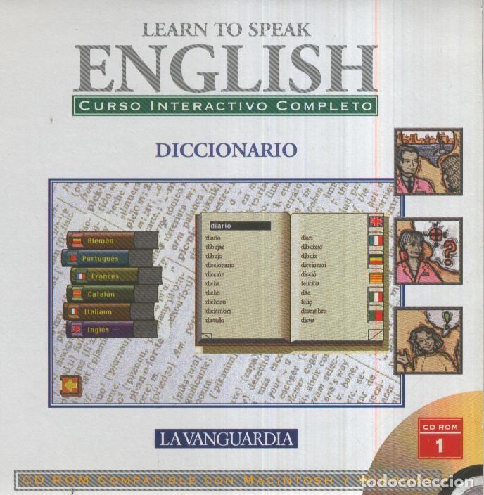 Collectionnisme de Revues et Journaux: CD-ROM: Curso interactivo: LEARN TO SPEAK ENGLISH, No.01: DICCIONARIO - La Vanguardia