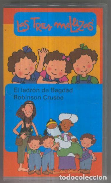 Sammeln von Zeitschriften und Zeitungen: VHS Cine-Animacion: LAS TRES MELLIZAS - El Ladron de Bagdad - Cromosoma