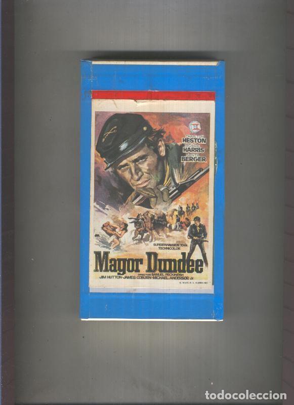 Coleccionismo de Revistas y Peri&oacute;dicos: Video VHS. Mayor Dundee con Charlton Heston y Richard Harris - Varios